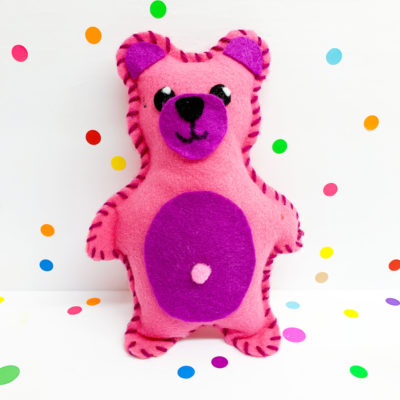 felt teddy bear