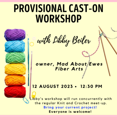 Knitting Cast-On Workshop - Experience Columbia-Montour Counties